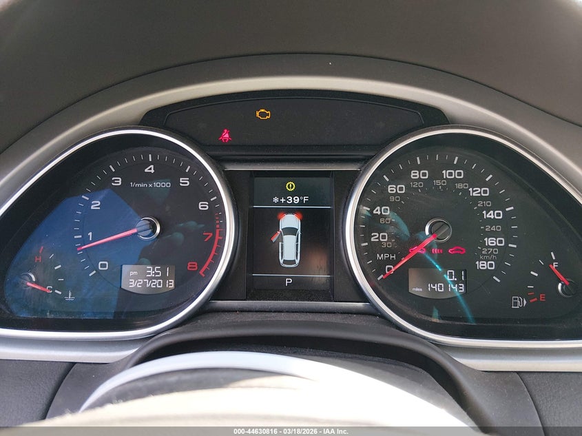 2014 Audi Q7 3.0T Premium VIN: WA1LGAFE7ED013713 Lot: 44630816