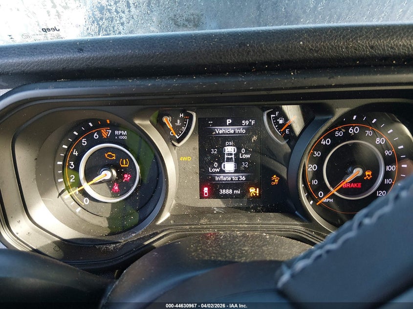 2025 Jeep Gladiator Sport S VIN: 1C6PJTAG6SL529695 Lot: 44630967