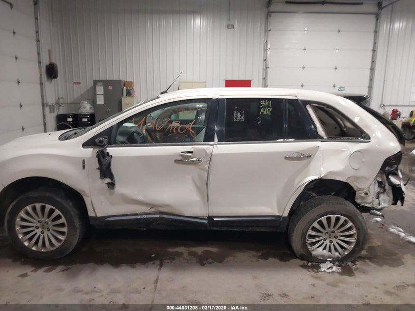 2012 Lincoln Mkx 3.7 white Lot 111044631208 Vin 2LMDJ6JK6CBL13168