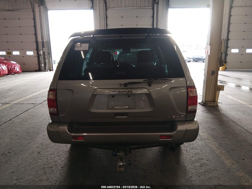 2001 Nissan Pathfinder Le VIN: JN8DR09Y91W581341 Lot: 44632194