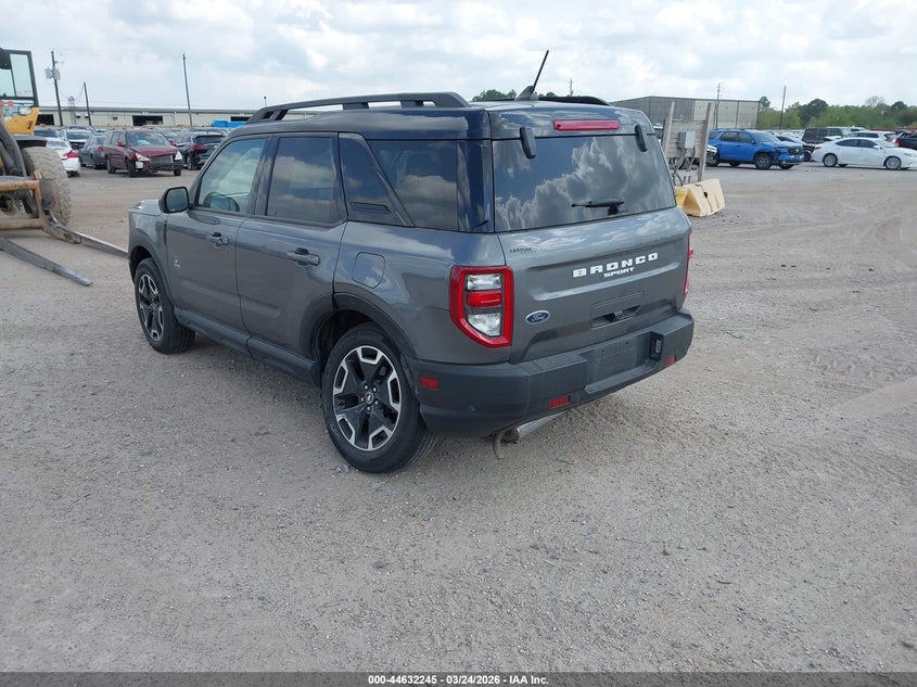 Vin: 3fmcr9c69prd85040, lot: 45129225, ford bronco sport outer banks 20233