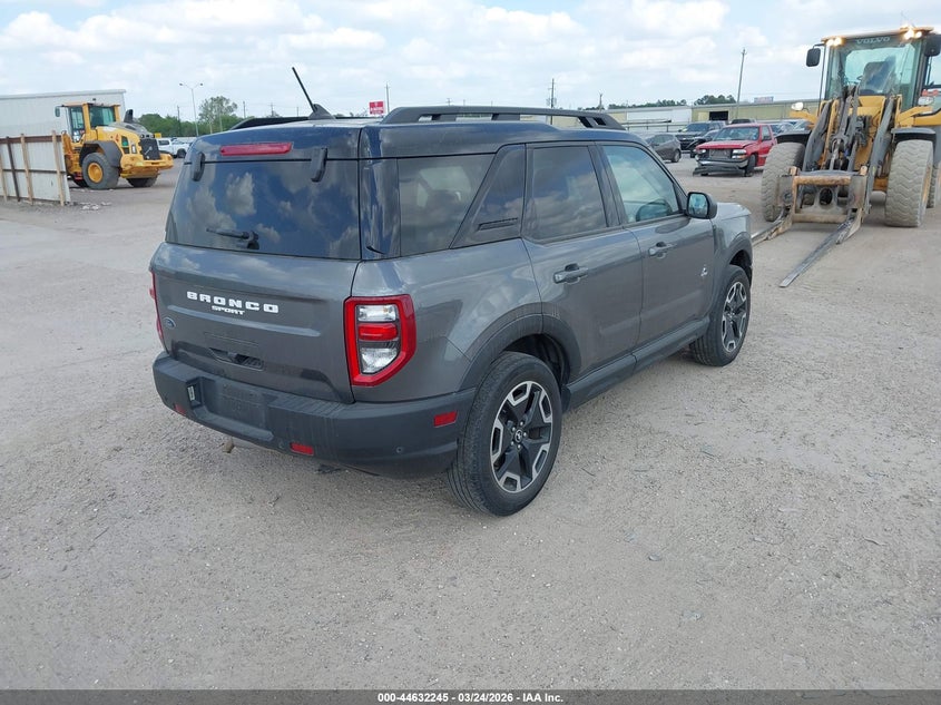 Vin: 3fmcr9c69prd85040, lot: 45129225, ford bronco sport outer banks 20234