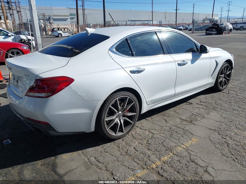 Vin: kmtg54le2ku034078, lot: 45129991, genesis g70 3.3t advanced 20194