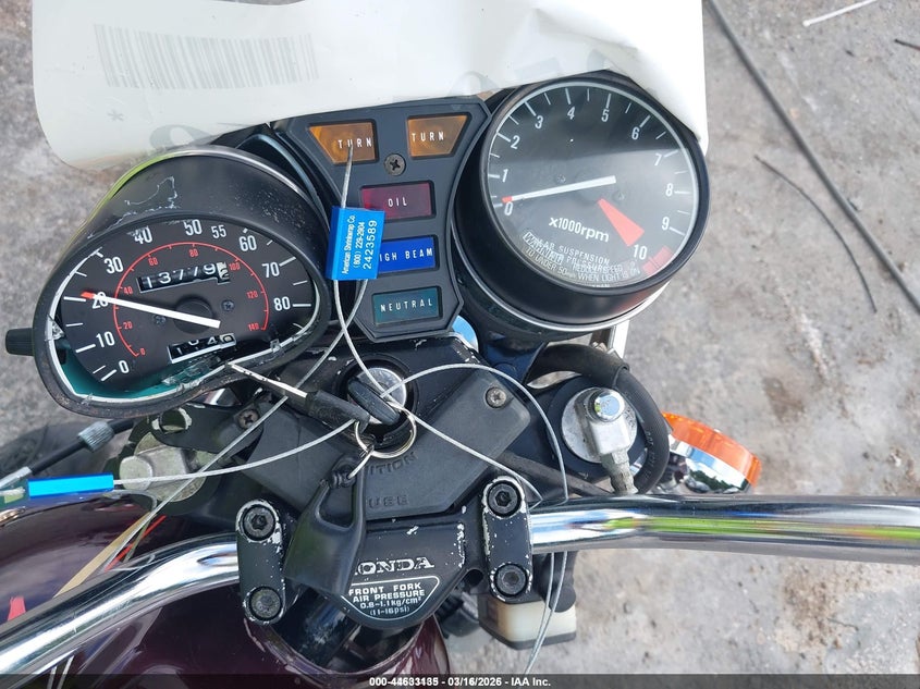 1980 Honda Cb900 VIN: SC042011796 Lot: 44633135