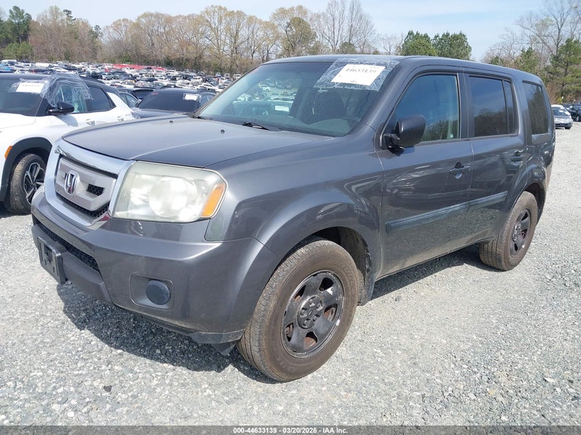 Vin: 5fnyf4h22bb052698, lot: 45130119, honda pilot lx 20112