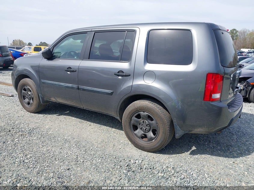 Vin: 5fnyf4h22bb052698, lot: 45130119, honda pilot lx 20113