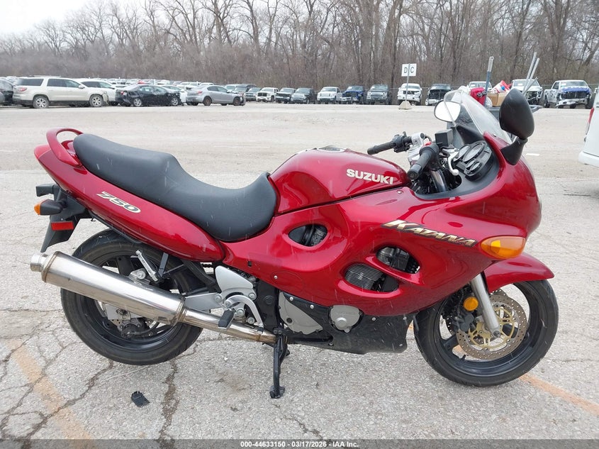 2000 Suzuki Gsx750 F VIN: JS1GR7GA2Y2100820 Lot: 44633150