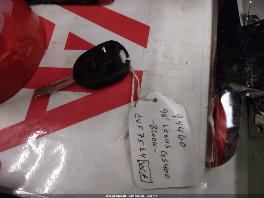 1998 Lexus Gs 400 VIN: JT8BH68XXW0003274 Lot: 44633259