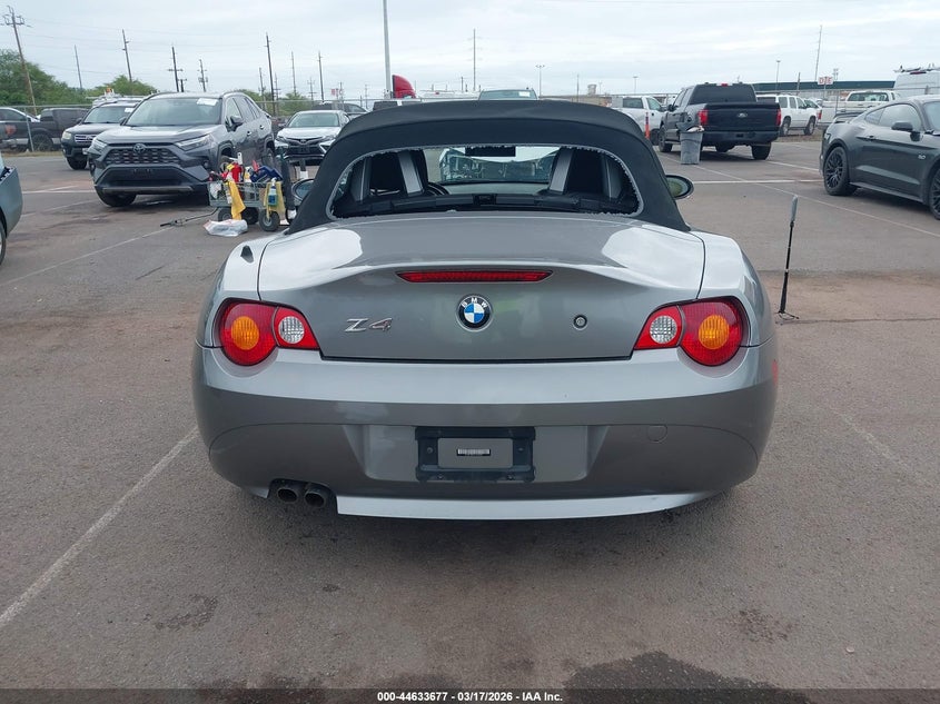 2004 BMW Z4 2.5I VIN: 4USBT334X4LR66905 Lot: 44633677