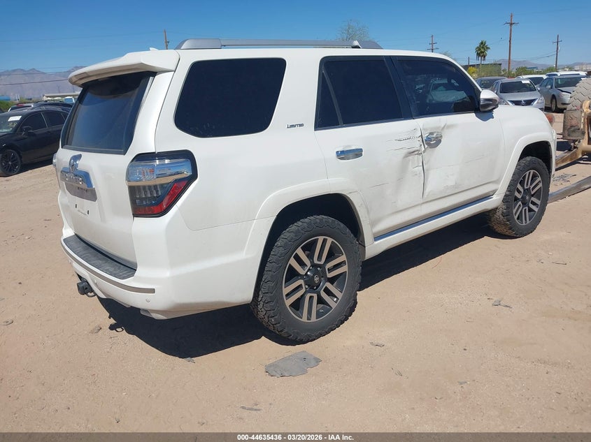 Vin: jtebu5jr8e5165534, lot: 45132416, toyota 4runner limited 20144