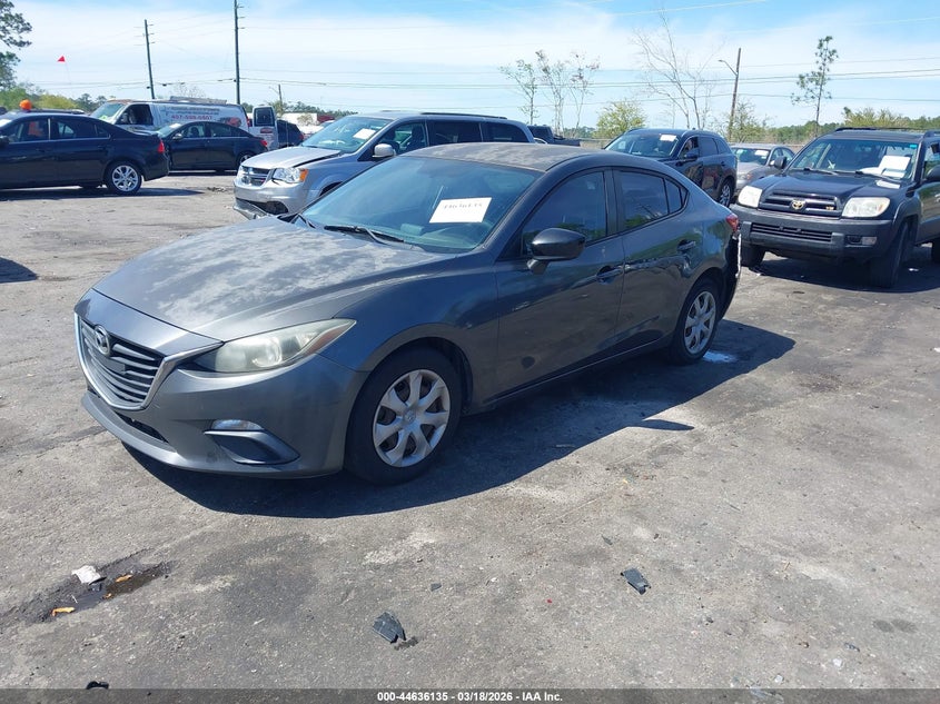 Vin: jm1bm1t7xe1148198, lot: 45133115, mazda mazda3 i sv 20142