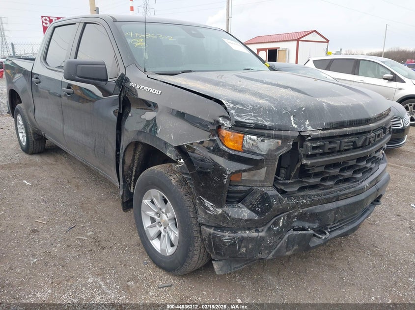 VIN 1GCPDAEK5PZ199524 2023 CHEVROLET SILVERADO 1500 4WD  SHORT BED WT