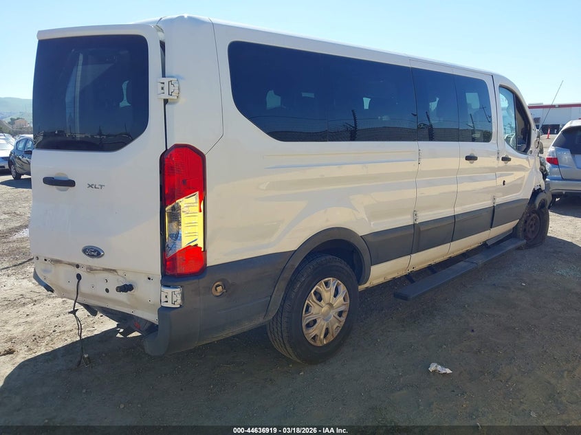 Vin: 1fbzx2zm9fkb27884, lot: 45133899, ford transit-350 xlt 20154