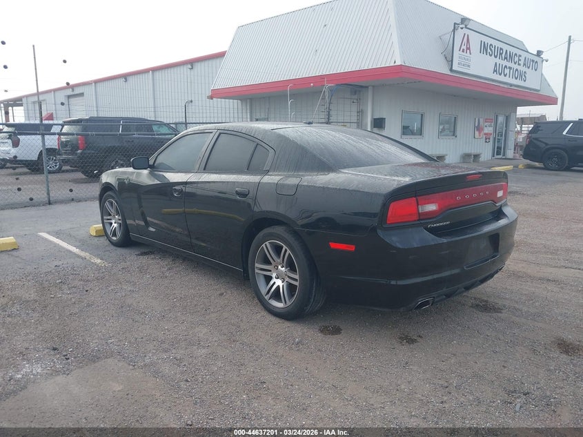 2012 Dodge Charger 3.6 Sxt black Lot 111044637201 Vin 2C3CDXHG8CH260484