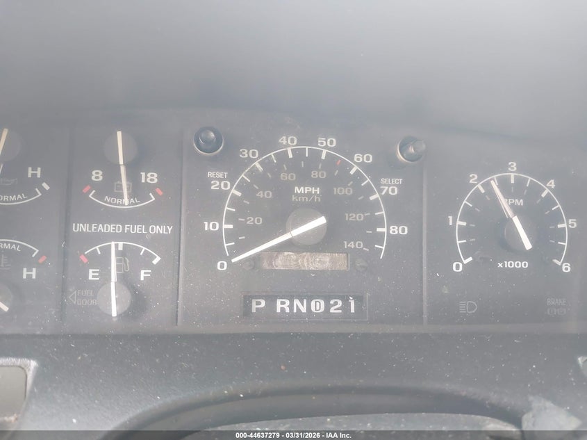 1992 Ford Bronco U100 VIN: 1FMEU15H3NLA14099 Lot: 44637279