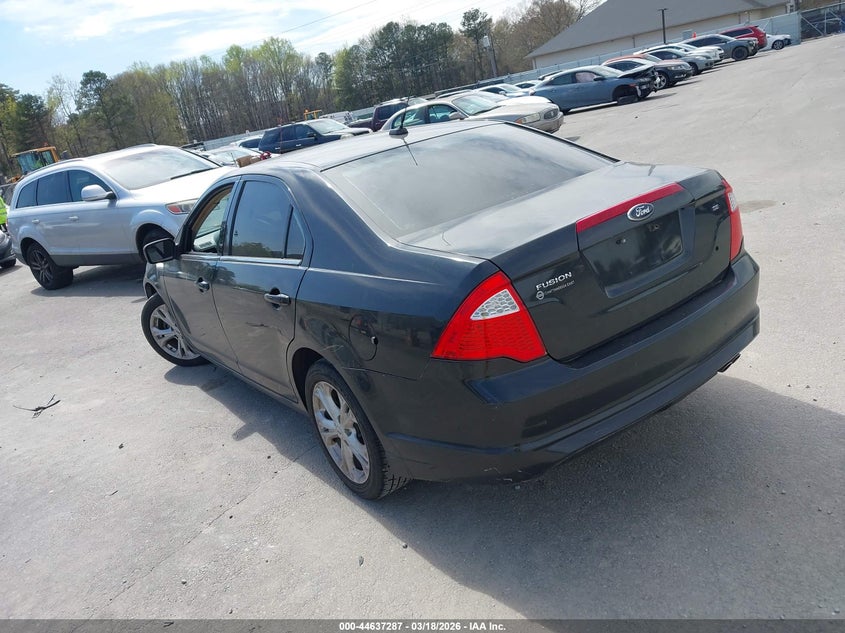 Vin: 3fahp0ha8cr359831, lot: 45134304, ford fusion se 20123