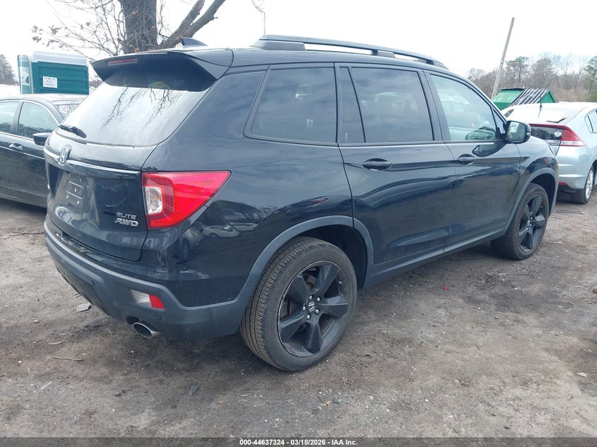 Vin: 5fnyf8h07lb019042, lot: 45134341, honda passport awd elite 20204
