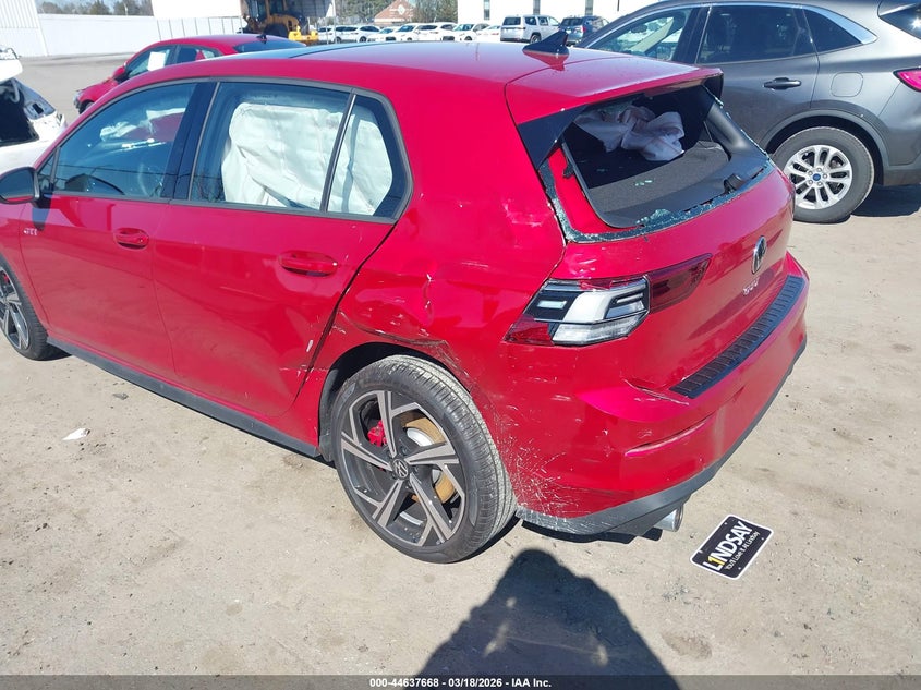 2025 Volkswagen Golf Gti 2.0T Se VIN: WVWSA7CD8SW248428 Lot: 44637668