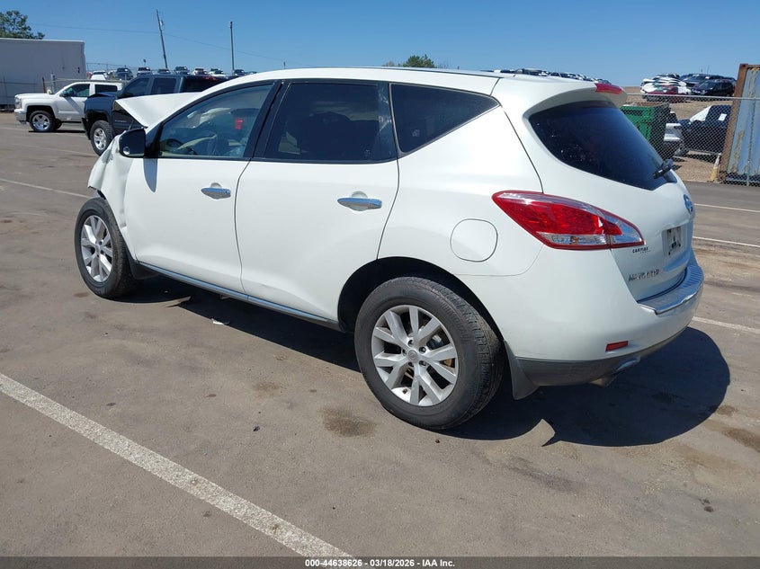 Vin: jn8az1mw8bw165104, lot: 45135643, nissan murano s 20113