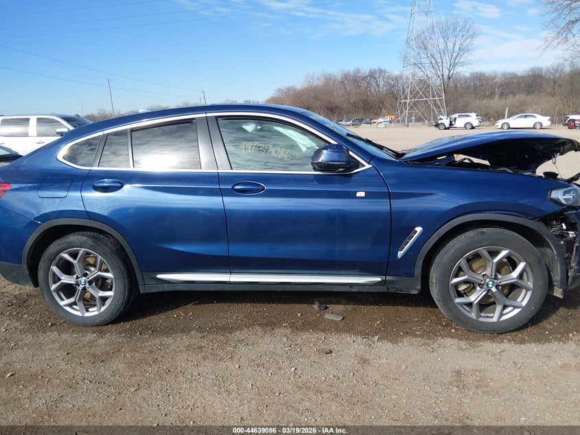 2022 BMW X4 xDrive30I VIN: 5UX33DT02N9J81854 Lot: 44639086