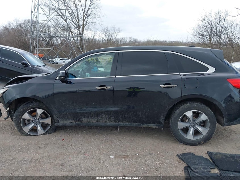 ACURA MDX 2016 VIN 5FRYD3H20GB005479