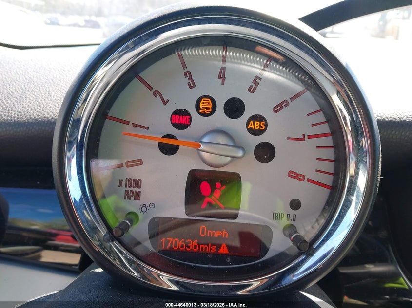 2012 Mini Cooper S Clubman VIN: WMWZG3C53CTY31651 Lot: 44640013