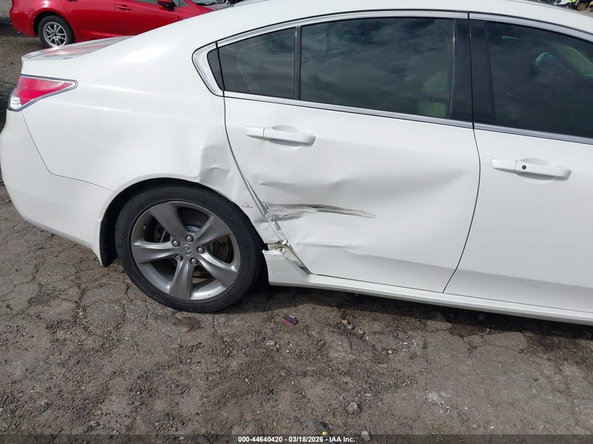 2012 Acura Tl 3.5 white Lot 111044640420 Vin 19UUA8F78CA035404