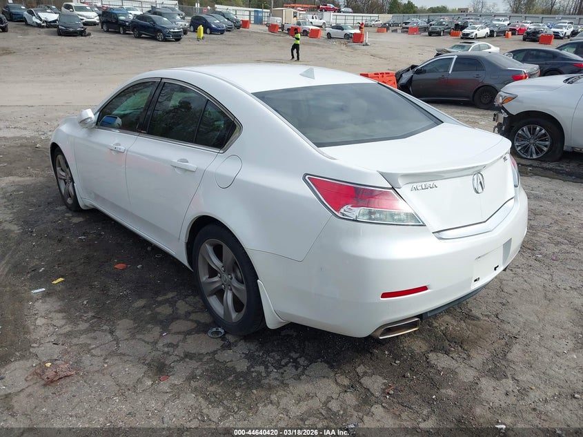 2012 Acura Tl 3.5 white Lot 111044640420 Vin 19UUA8F78CA035404