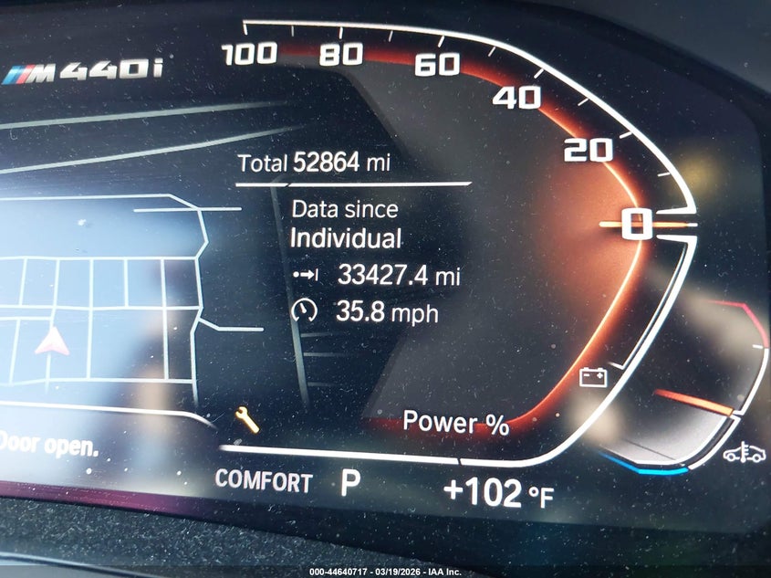 2021 BMW M440I xDrive VIN: WBA13AR04MCF72259 Lot: 44640717