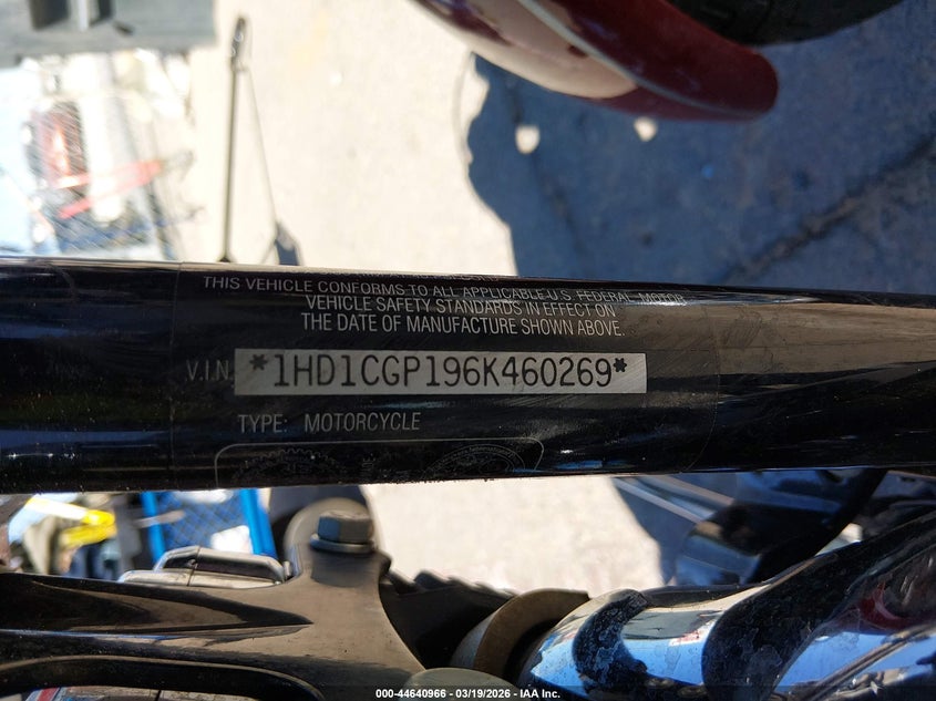2006 Harley-Davidson Xl1200 C VIN: 1HD1CGP196K460269 Lot: 44640966