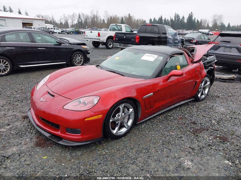 Vin: 1g1ys2dwxd5105427, lot: 45138773, chevrolet corvette grand sport 20132