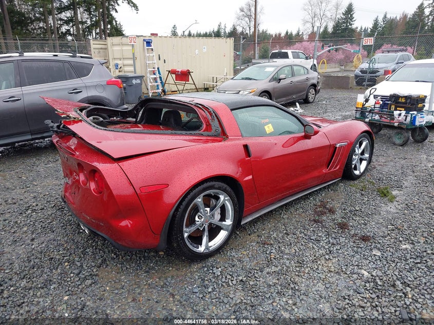 Vin: 1g1ys2dwxd5105427, lot: 45138773, chevrolet corvette grand sport 20134