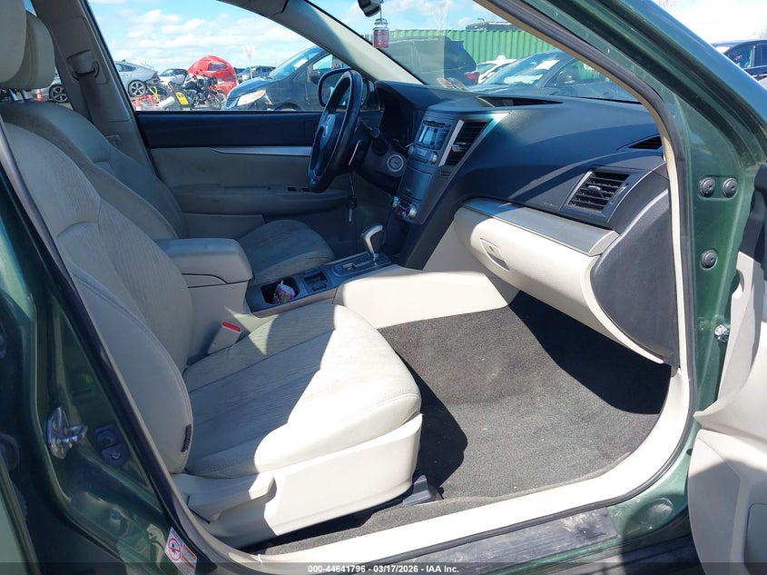 2012 Subaru Outback 2.5 2.5I Premium green Lot 111044641796 Vin 4S4BRCCC6C3236396