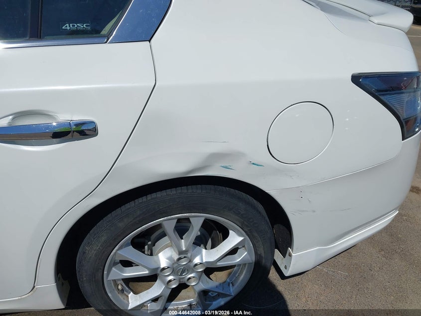 1N4AA5AP8CC836450 2012 Nissan Maxima 3.5 3.5 Sv White