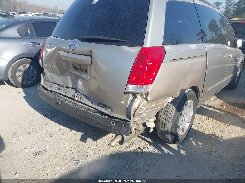 2006 Nissan Quest VIN: SN1BV28U76N102724 Lot: 44642039