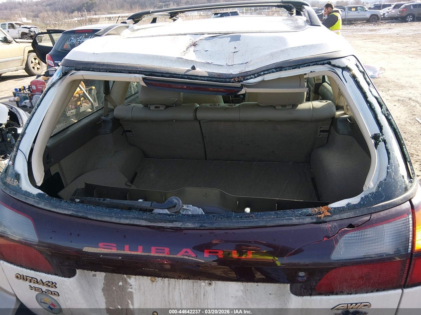 2002 Subaru Outback H6-3.0 Vdc VIN: 4S3BH896227611052 Lot: 44642237