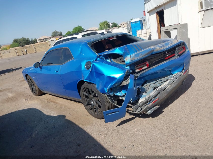 Vin: 2c3cdzbt5fh821648, lot: 45139541, dodge challenger r/t plus shaker 20153
