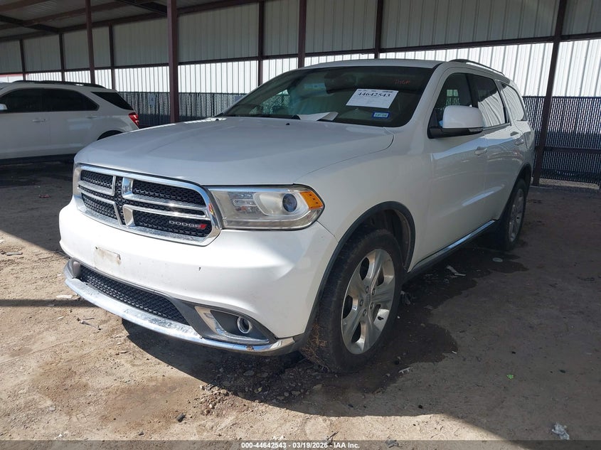 Vin: 1c4rdjdg0fc690249, lot: 45139560, dodge durango limited 20152
