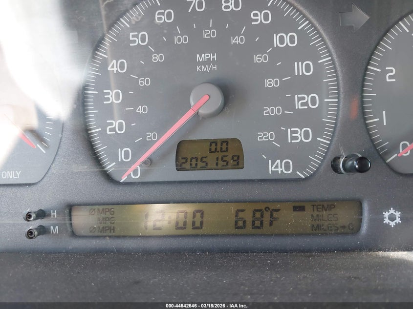 1998 Volvo V70 T5 VIN: YV1LW5348W3344930 Lot: 44642646