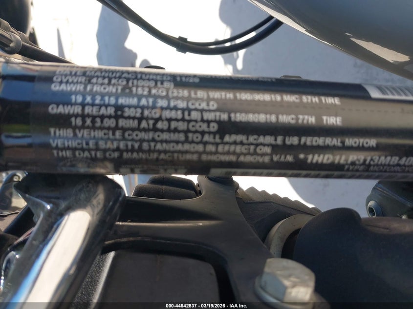 2021 Harley-Davidson Xl1200 Ns VIN: 1HD1LP313MB400135 Lot: 44642837