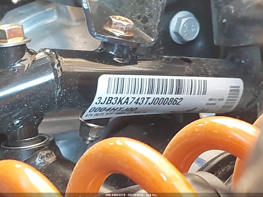 2026 CAN-AM/ BRP OUTLANDER ROADSTER_BIKE | 3JB3KA743TJ000862 | Bid Export