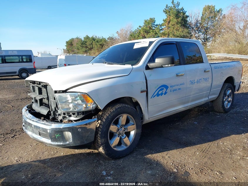 Vin: 1c6rr7tt4js237793, lot: 45141215, ram 1500 big horn  4x4 6'4 box 20182