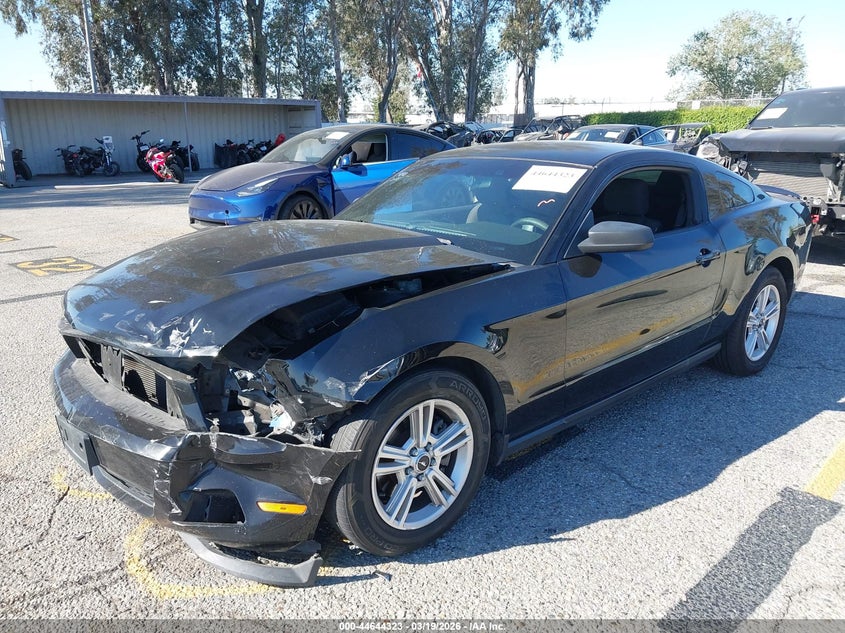 2012 Ford Mustang 3.7 V6 black Lot 111044644323 Vin 1ZVBP8AM8C5287466