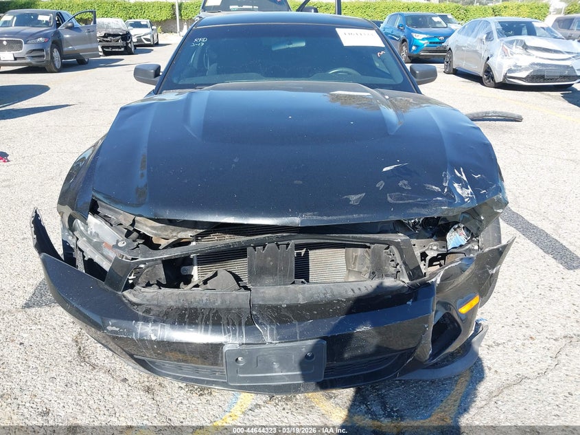 2012 Ford Mustang 3.7 V6 black Lot 111044644323 Vin 1ZVBP8AM8C5287466