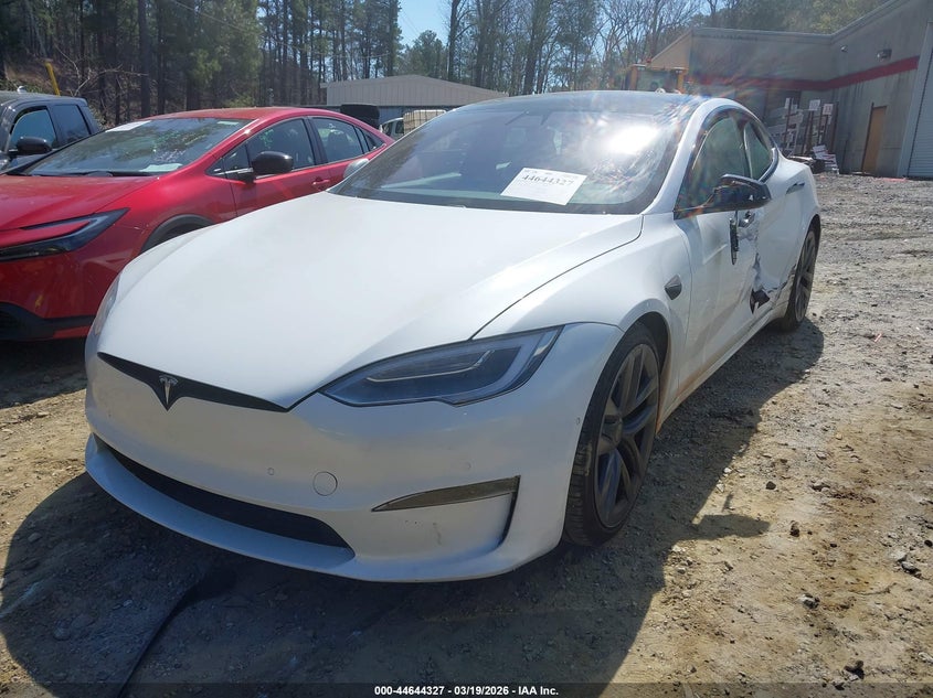 2022 Tesla Model s Dual Motor All-Wheel Drive white Lot 111044644327 Vin 5YJSA1E51NF471339