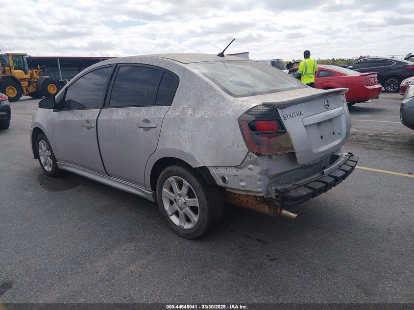 2012 Nissan Sentra 2.0 2.0 Sr grey Lot 111044645041 Vin 3N1AB6AP5CL703231