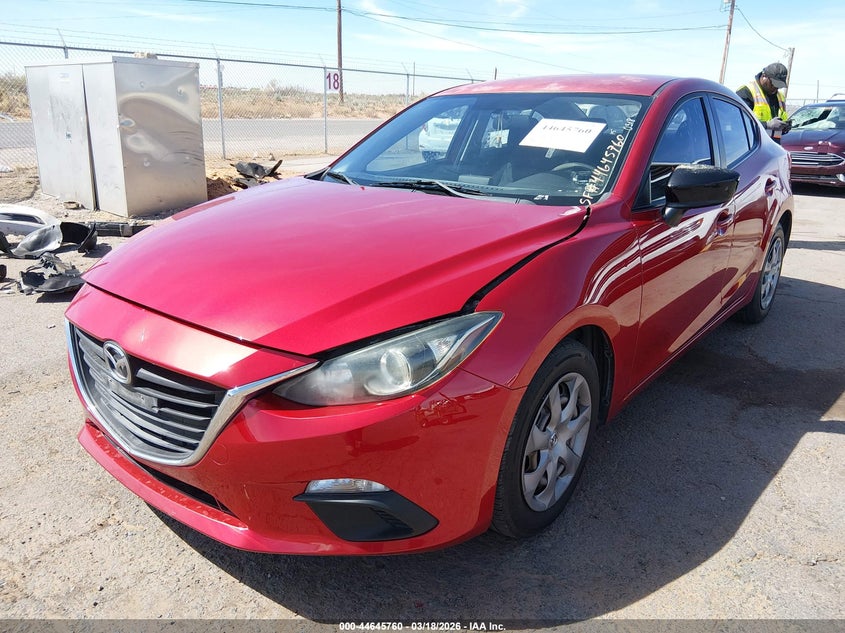 Vin: jm1bm1t77f1231492, lot: 45142777, mazda mazda3 i sv 20152