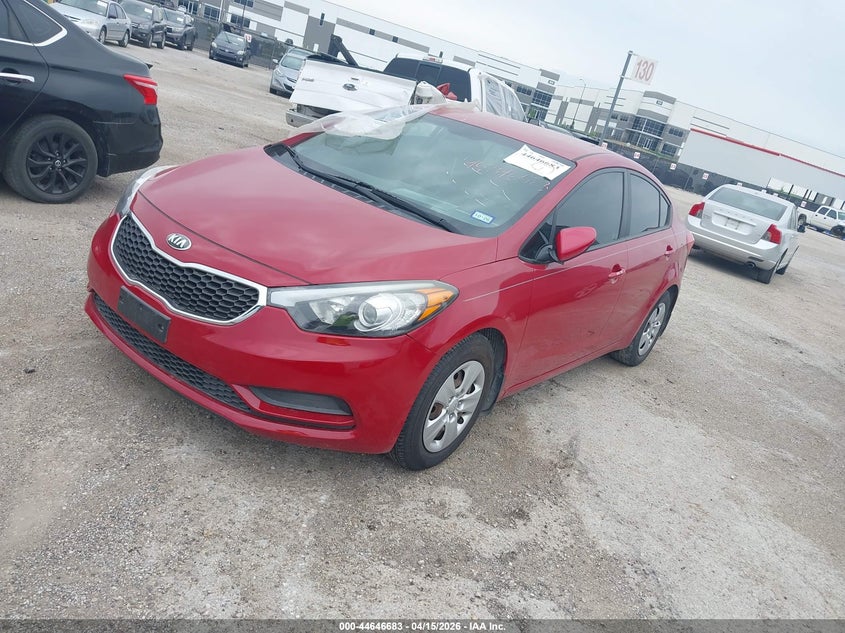Vin: knafk4a68g5461276, lot: 45143700, kia forte lx 20162