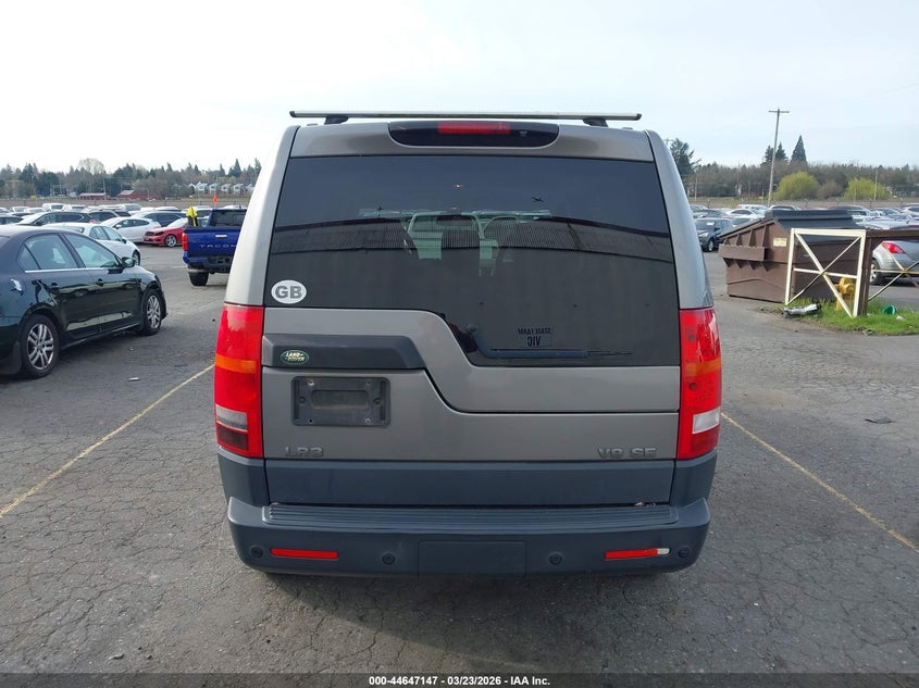 2008 Land Rover Lr3 V8 Se VIN: SALAE25498A442867 Lot: 44647147