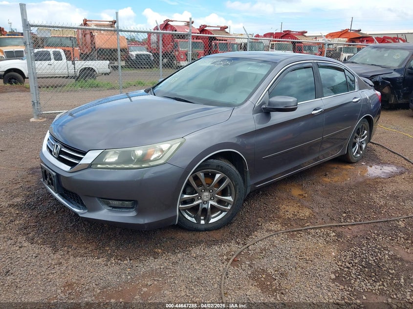 2014 Honda Accord Ex-L V-6 1HGCR3F86EA021665 photo 1